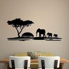 Animal Wall Decal Safari Elephant