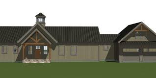 And Beam Single Level House Plan