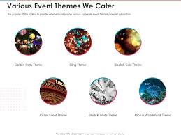 Various Event Themes We Cater Ppt