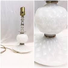 Vintage Lamp Milk Glass Lamp White