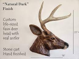 Faux Taxidermy Deer Head Statue Custom