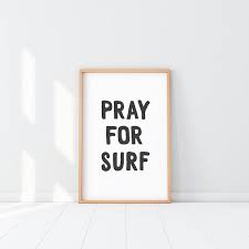 Surf Poster Surf Wall Art