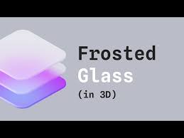 Frosted Glass Icon In 3d With Spline