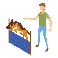 Dog Jump Wall Icon Isometric Of Dog
