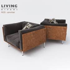 Armen Living Barrister Velvet Sofa 3d