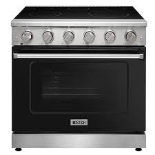 36 Inch Electric Range Black