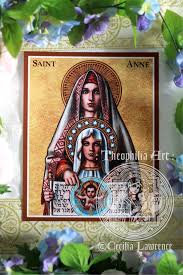 Saint Anne Icon Catholic Theophilia Art