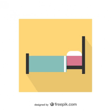 Vector Colorful Bed Icon Vector