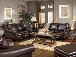 Brown Leather Couch Grey Walls Google