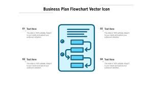 Business Plan Flowchart Vector Icon