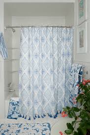 John Robshaw Eniya Azure Shower Curtain