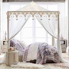 Casual Boho Bed Canopy Pottery Barn Teen