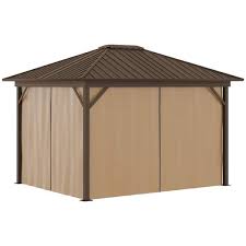 Outsunny 10 Ft X 12 Ft Outdoor Brown