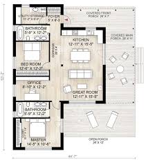 Cabin Style House Plan 3 Beds 2 Baths