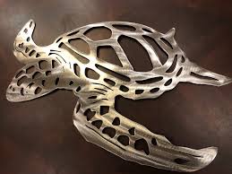 Sea Turtle Wall Art Metal