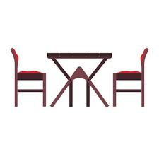 Restaurant Furniture Vector Art Icons