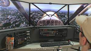 Flight Simulator Instrument Panel