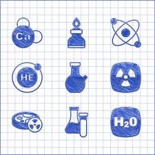 Chalk Icons Science Vector Images