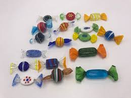 17 Glass Candy Vintage Murano Glass