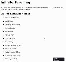 easily implement infinite scrolling