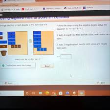 Algebra Tiles To Solve The Equation 4x