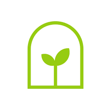 Eco Greenhouse Icon Flat Design Green