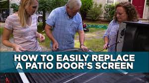 Repair A Sliding Patio Screen Door