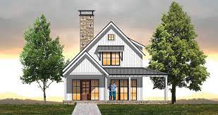 Cozy Farmhouse Plan With Upstairs Loft