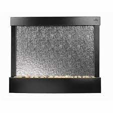 Fiber Black Indoor Wall Water Fountain