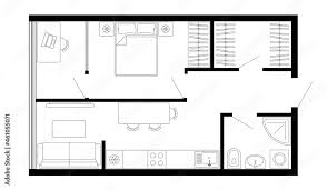 Floor Plan Of Apartment Vector