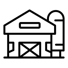 Ranch House Icon Outline Style