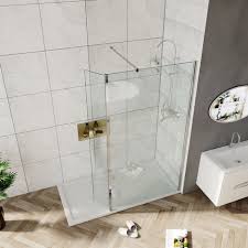 300mm Flipper Shower Door Screen Wet Room