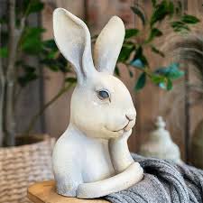 Daydreaming Bunny Statue Decoration