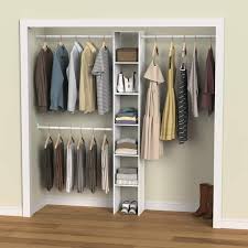 Wall Mount 6 Shelf Wood Closet System