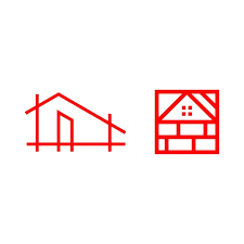 Home Building Logo Design Simple Modern