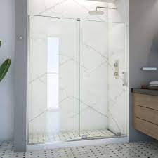 Dreamline Shdr 1960723l 01 Mirage X 56 60 In W X 72 In H Frameless Sliding Shower Door Chrome