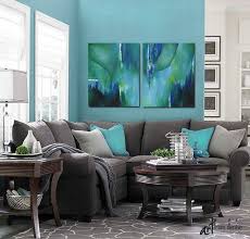 Teal Wall Art Large Abstract Painting