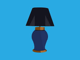 Glass Material Table Lamp Vectors