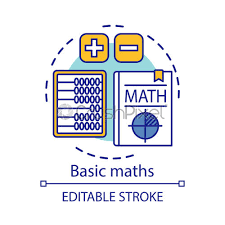 Basic Maths Concept Icon Solving Math