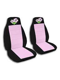 Cute Pink And Black Car Seat Covers