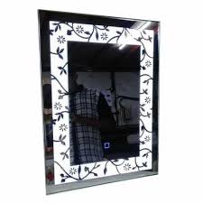Black And White Glass Home Wall Mirror