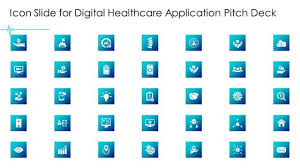 Icon Slide For Digital Healthcare
