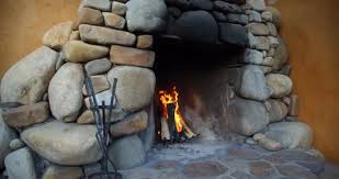 Stone Fireplace Stock Footage