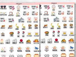 Events And Occasion Planner Stickers