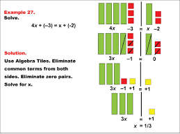 Math Example Algebra Tiles Example 27