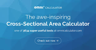 cross sectional area calculator