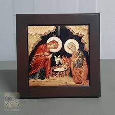 Holy Family Nativity Icon Printed