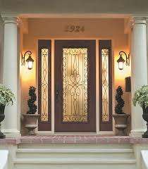 Wrought Iron And Glass Front Entry Door