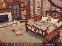 the sims resource luxury family log house
