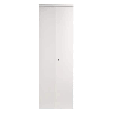 Impact Plus 24 In X 84 In Smooth Flush Solid Core White Mdf Interior Closet Bi Fold Door With Matching Trim